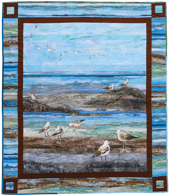 seascape art quilt by Joyce Becker